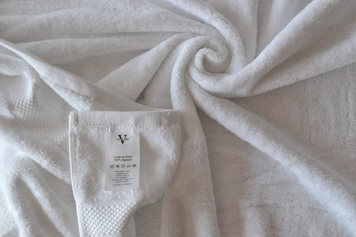 Toalla de Baño Premium 800gr - Algodón Puro - Blanca